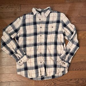 Sonoma brown & navy flannel - L